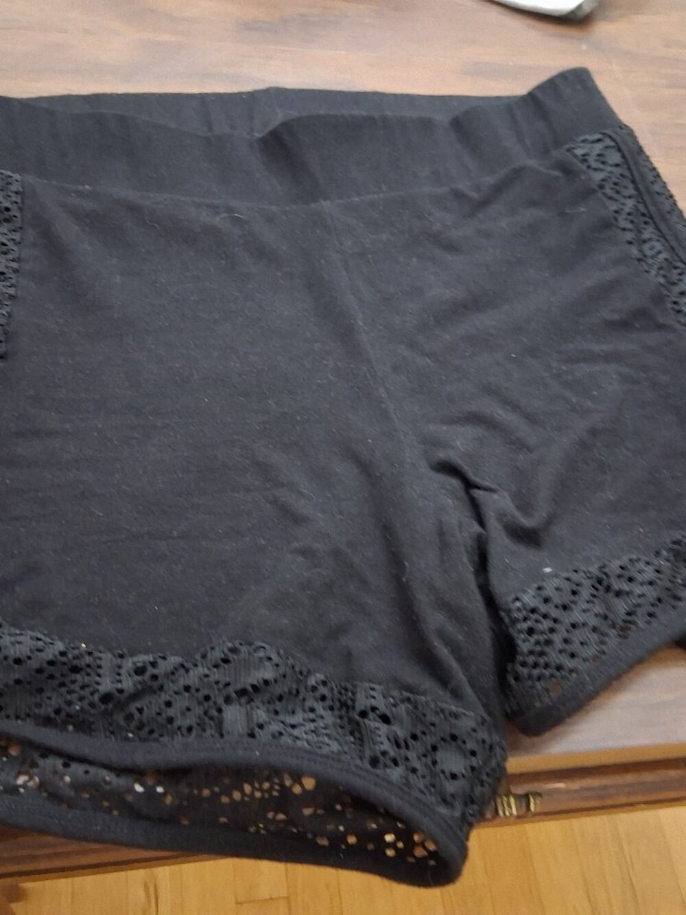 Torrid size 2 black crochet bike shorts